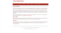 Desktop Screenshot of cairnshealthonline.com