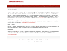Tablet Screenshot of cairnshealthonline.com